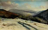 Július Kern Peter, Krajina z Liptova, okolo 1930, olej na kartóne
