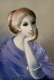 Edita Spannerová, Zamyslená, 1978, pastel na papieri