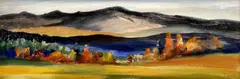 Jozef Fabini, Diaľava, 1970, olejová tempera na sololite