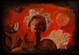 Svetozár Abel, Poľné kvety, 1983, akryl na papieri
