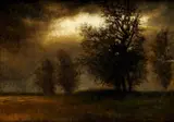Jeseň na okraji lesa by Eugen Szepesi-Kuszka, okolo 1910, olej na plátne, sold Oct 2008