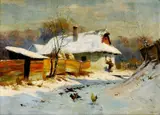 Géza Szontágh, Samota v zime, okolo 1885, olej na plátne