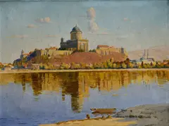 Vincent Bánsághi, Ostrihomská bazilika, okolo 1935, olej na plátne