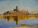 Vincent Bánsághi, Ostrihomská bazilika, okolo 1935, olej na plátne