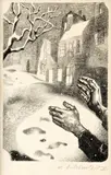 Vincent Hložník, Ilustrácia II., 1957, suchá ihla na papieri