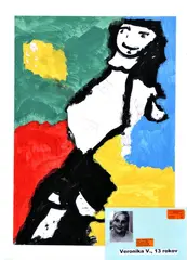 Veronika V., Morská víla, 2007, tempera na papieri