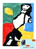 Veronika V., Morská víla, 2007, tempera na papieri