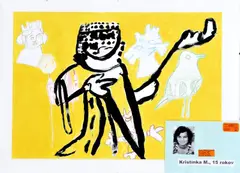 M. Kristínka, Princ Bajaja, 2007, tempera, farebné ceruzy na papieri