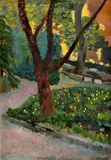Zámocký park by Gyenes Wallesz Jenőné Gitta, okolo 1930, olej na plátne, sold Oct 2008