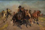 János Viski, Na puste II., okolo 1920, olej na plátne