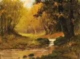 László Neogrády, Horský potok, okolo 1930, olej na plátne