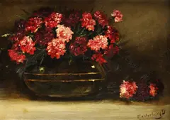 Dénes Mesterházy, Kvetinové zátišie, okolo 1930, olej na dreve