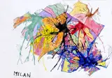 Milan Červeňák, Fantázia, 2007, kombinácia techník na papieri