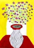 Marcela Kandrová, Kytica, 2007, kombinácia techník na papieri