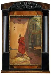 Angelo Rossoti da Matteo, Orientálny motív, okolo 1900, olej na kartóne