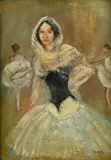 Cellur, Baletky, okolo 1950, pastel na papieri
