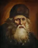 S. Gross, Starý kozák, okolo 1940, olej na plátne