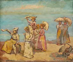 Wenzel, V prístave, okolo 1920, olej na plátne