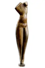 Ploché torzo by Alexander Archipenko, 1914, bronz, sold Oct 2008