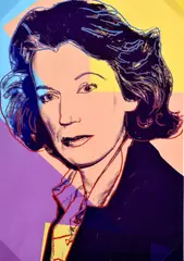 Andy Warhol, Mildred Scheel (F/S; II. 238), 1980, farebná sieťotlač s diamantovým prachom na papieri ARCHES 88 (slepotlačová značka vľavo dole)