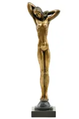 Stojaci akt by Jaroslav Horejc, okolo 1920, bronz, sold Oct 2008