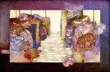 Eva Kyselicová, Večer v parku, 1995, olej na plátne
