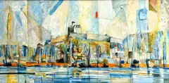 Meško, Trenčín, 1996, olej na preglejke
