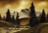 Horský potok by Eugen Szepesi-Kuszka, okolo 1910, olej na plátne, sold Jun 2008