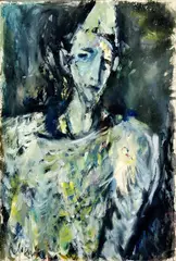 Vincent Hložník, Klaun, okolo 1939-1942, gvaš, tempera na kartóne