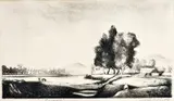 Vincent Hložník, Považie, 1957, litografia na papieri