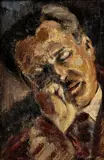 Vilmos Aba-Novák, Rozjímajúci muž, okolo 1930, olej na plátne