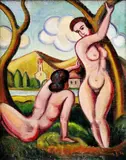 József Klein, Dva akty, 1932, olej na plátne