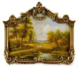 Monogramista R.t., Na prechádzke, okolo 1900, olej na dreve