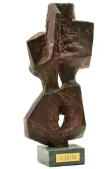 Anton Čutek, Kompozícia, okolo 1965, bronz, mramorový podstavec