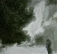 Rastislav Podoba, Silueta, 2006, olej na plátne