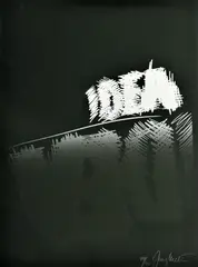 Juraj Meliš, Idea, okolo 1970, serigrafia na papieri