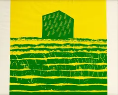 Vladimír Popovič, Milenci, 1981, farebná sefigrafia na papieri