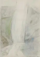 Predobraz by Peter Bartoš, 1993, pastel, ceruza na papieri, sold May 2008
