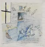 Peter Bartoš, Spoločenstvo, 1980-83, serigrafia na papieri (1/100)