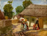 Na priedomí by Boemm, boehm & Ritta, okolo 1900, olej na kartóne, sold Mar 2008