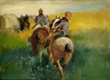 Štefan Burchard-bélaváry, Hliadka, okolo 1900, olej na kartóne