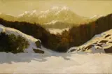 Eugen Szepesi-Kuszka, Pohľad na Tatry, okolo 1910, olej na plátne