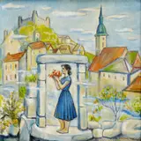 Jar v Bratislave by Imro Weiner-Kráľ, okolo 1955, olej na plátne, sold Mar 2008