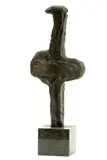 Jozef Kostka, Kvet (štúdia), okolo 1960, bronz, mramorový podstavec