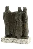 Jozef Kostka, Figúry, okolo 1960, bronz, žulový podstavec