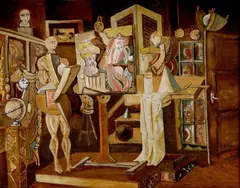 Andrej, endre, Nemeš & nemes, Ateliér, 1937, olej na plátne