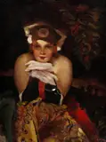 Vígh Bertalan, Dáma z vyššej spoločnosti, okolo 1920, olej na plátne