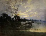 Endre Komáromi-katz, Z paše, okolo 1920, olej na plátne