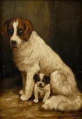 Dénes Mesterházy, Moji verní, okolo 1920, olej na kartóne