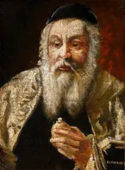 Schwartz, Rabín, okolo 1910, olej na plátne